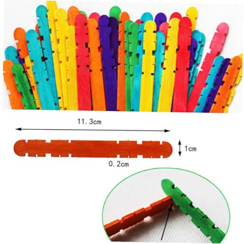 LAPYAPPE 100 Stück Bunte Holzstäbchen zum Basteln Farbige und Naturfarbene Eisstiele aus Hochwertigem Holz Glatt für DIY Modellbau Collagen und Kreative Bastelprojekte LAPYAPPE 100 Stück Bunte Holzstäbchen zum Basteln Farbige und Naturfarbene Eisstiele aus Hochwertigem Holz Glatt für DIY Modellbau Collagen und Kreative Bastelprojekte von LAPYAPPE