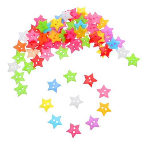 LAPYAPPE 100 Stück Teiliges Bunte Sternknöpfe mit Zwei Löchern Langlebige DIY Näh Bastelknöpfe für Scrapbooking Kunstprojekte und Dekorative Handarbeiten LAPYAPPE 100 Stück Teiliges Bunte Sternknöpfe mit Zwei Löchern Langlebige DIY Näh Bastelknöpfe für Scrapbooking Kunstprojekte und Dekorative Handarbeiten von LAPYAPPE