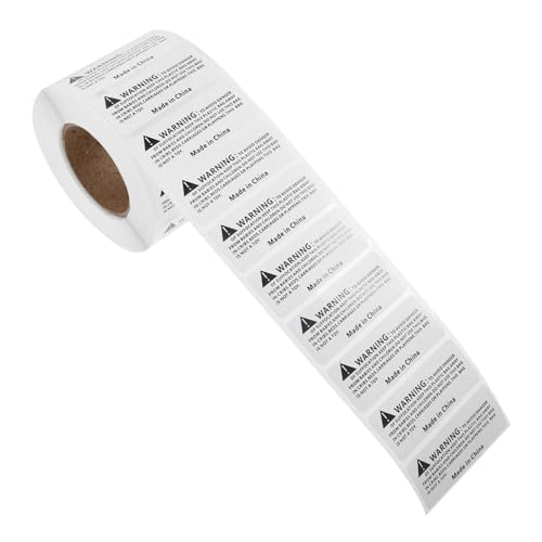 LAPYAPPE 1000 Stück Erstickungswarnschild Kabel Etiketten für auftauen Feuerlöscher nach Hause Code Protect schutzzelt Warnaufkleber für die Verpackung Erstickungsetikett von LAPYAPPE