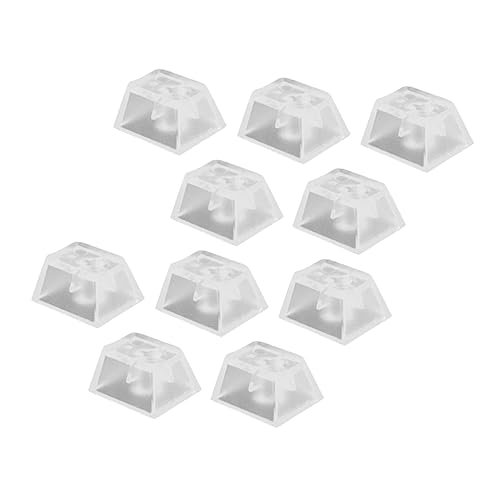LAPYAPPE 10stücke Transparente Tastenkappen Für Mechanische Tastatur Transluzente Blank Keycap Abdeckungen Ohne Gedruckten Text von LAPYAPPE