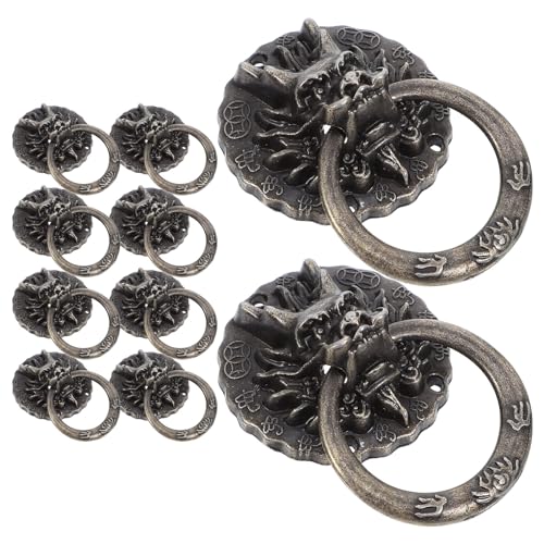 LAPYAPPE 10Stücke Vintage Drachenkopf Schubladengriffe aus Antik für Schränke Kommoden und Weinboxen Dekorative Tür und Möbelgriffe von LAPYAPPE