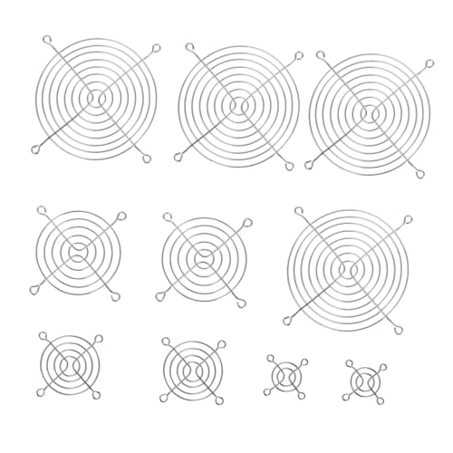 LAPYAPPE 10st Gehäuselüftergitter Wischt Reifen Neuheit Brosche Blazer Ansteckblume Lüfterschutz Staubschutz Computerfilter Computernetz Lüfterfilter Galvanisiertes Eisen Silver von LAPYAPPE