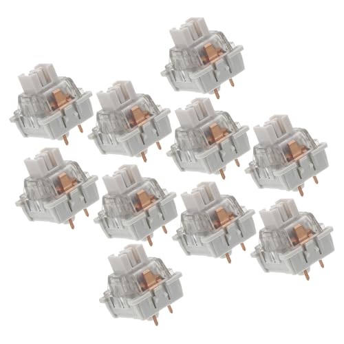 LAPYAPPE 10stücke Grauholz Mechanische Tastaturschalter Stabile Und Präzise DREI-Bein-Design Für Individuelle Gaming-tastaturen Maßgeschneiderte Lineare Achse Für Einzigartiges von LAPYAPPE