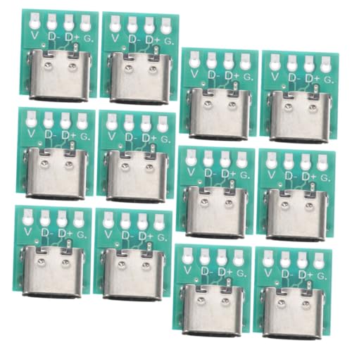 LAPYAPPE 12stücke USB c Board Buchse Stecker Anschlussplatine Für DIY Und Datenübertragung LAPYAPPE 12stücke USB c Board Buchse Stecker Anschlussplatine Für DIY Und Datenübertragung von LAPYAPPE