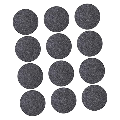LAPYAPPE 12stücke Teiliges Aus Filz-untersetzern in Dunkelgrau Hitzebeständige Platzsets Zur Tischdekoration rutschfest Und Absorbierend Für Holz- Marmor Glastische von LAPYAPPE