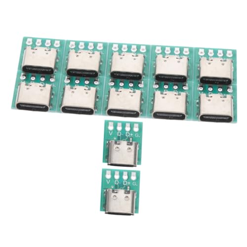 LAPYAPPE 12stücke USB c Anschlussplatine Adapter PCB Schnittstelle Board Für Datenleitung Mit USB c Buchse Weiblich Für DIY Projekt von LAPYAPPE