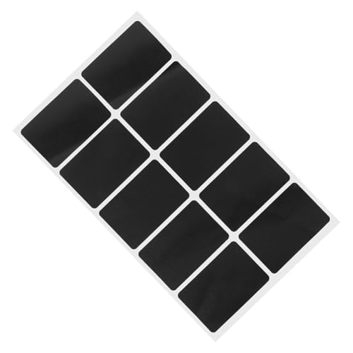 LAPYAPPE 1blatt Reversible Schwarze Tafelaufkleber Selbstklebend Wiederverwendbar Für Flaschen Gewürzgläser Und Vorratsbehälter Inklusive Kreidestift Zum Beschriften Und Organisieren von LAPYAPPE