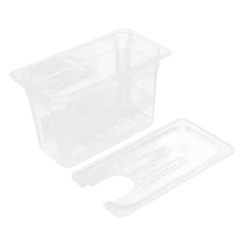 LAPYAPPE 1Stück Transparenter Slow Cooker Behälter für Sous Vide Lagerplatz mit Deckel Wasserverdampfung für Sicheres und Schnelles Hochwertiges Material von LAPYAPPE