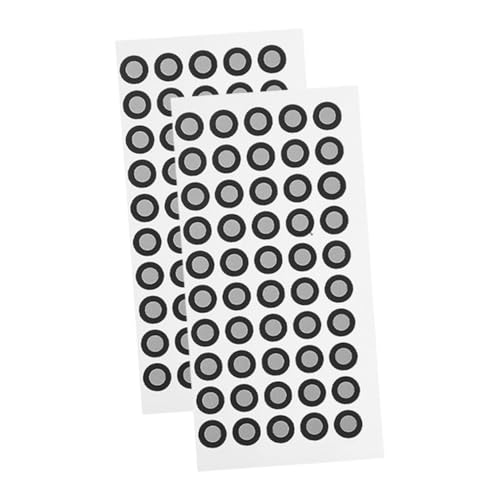 LAPYAPPE 2 Blätter Reflektierende Markierungen Markierung Referenz Reflektierendes Band 3D Punktmarkierung/Punkte Scannen Reflexionsmarkierungen Das Haustier Schwarz von LAPYAPPE