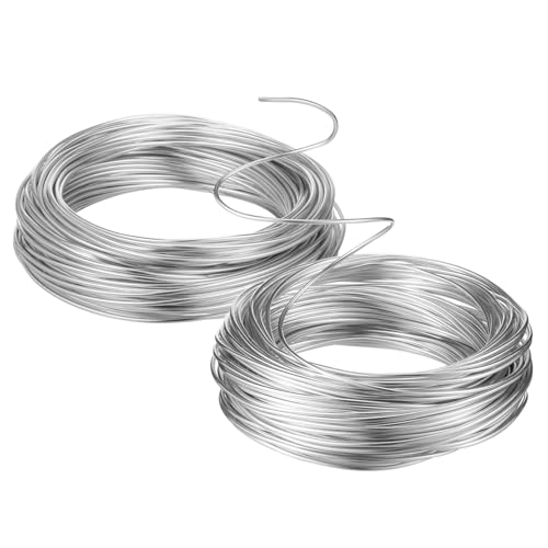 LAPYAPPE 2 Rollen Aluminium draht Flexibel Formbar Basteldraht für Schmuckherstellung Bonsai DIY projekte Skulpturen Dekorationen Silberner Draht für Vielseitige Handwerksanwendungen LAPYAPPE 2 Rollen Aluminium draht Flexibel Formbar Basteldraht für Schmuckherstellung Bonsai DIY projekte Skulpturen Dekorationen Silberner Draht für Vielseitige Handwerksanwendungen von LAPYAPPE