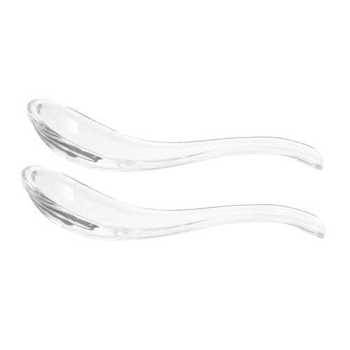 LAPYAPPE 2 Stück Löffel Transparente Dessert und Suppenlöffel Robuste Küchenutensilien für Haushalt und Restaurant LAPYAPPE 2 Stück Löffel Transparente Dessert und Suppenlöffel Robuste Küchenutensilien für Haushalt und Restaurant von LAPYAPPE