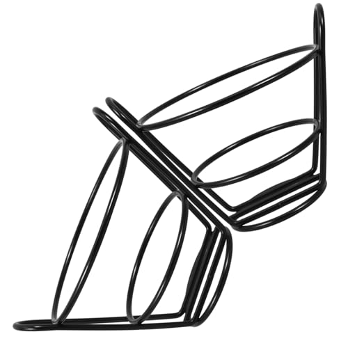 LAPYAPPE 2 Stück Hähnchen Und Pommes Frites Ständer Tasse Chip Doppel Backgeschirr Pfanne Servier Kochgeschirr Snack Brot Zwei Wurstwaren Rattan Platte Servier Friteuse von LAPYAPPE