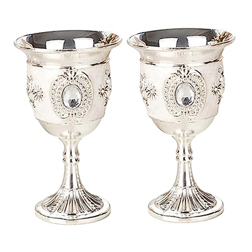 LAPYAPPE 2 Stück Kleine Legierung Weißwein Goblets mit Blumenmuster Weingläser für Partys Drop Reinigen für Verschiedene Getränke LAPYAPPE 2 Stück Kleine Legierung Weißwein Goblets mit Blumenmuster Weingläser für Partys Drop Reinigen für Verschiedene Getränke von LAPYAPPE