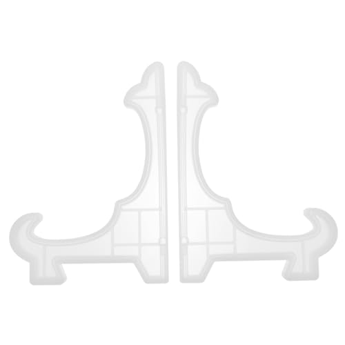 LAPYAPPE 2 Stück Teiliges DIY Kristall Epoxidharz Silikon Gießform Faltbarer Schmuck Display Ständer Handgemacht Kompakt für Desktop Aufbewahrung und Dekoration von LAPYAPPE