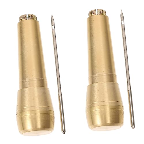 LAPYAPPE 2 Stück Teiliges Schuhreparaturwerkzeug mit Kupfergriff und Stahlnadeln Handliche Ahlen für Leder Zelt Rucksack und Schlafsack Robustes DIY Häkel Nähzubehör LAPYAPPE 2 Stück Teiliges Schuhreparaturwerkzeug mit Kupfergriff und Stahlnadeln Handliche Ahlen für Leder Zelt Rucksack und Schlafsack Robustes DIY Häkel Nähzubehör von LAPYAPPE
