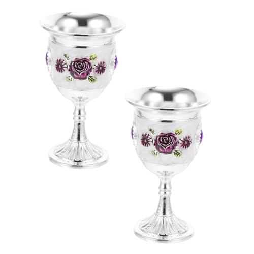 LAPYAPPE 2 Stück Teiliges Weißwein Goblets aus Legierung mit Blumenmuster Weingläser für Partys Langlebig und Leicht zu Reinigen für Feiern LAPYAPPE 2 Stück Teiliges Weißwein Goblets aus Legierung mit Blumenmuster Weingläser für Partys Langlebig und Leicht zu Reinigen für Feiern von LAPYAPPE