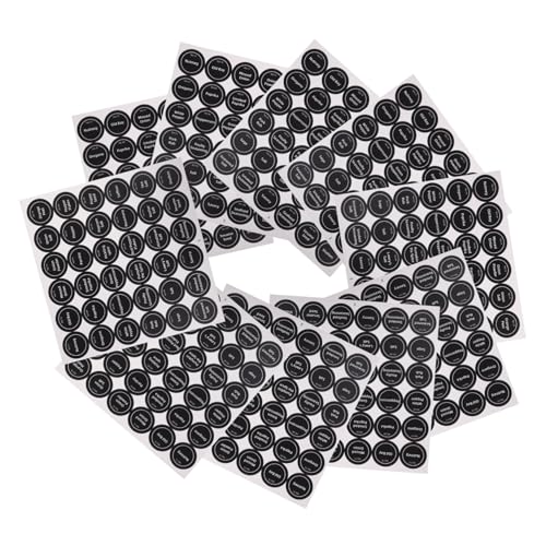 LAPYAPPE 20 Blatt Etiketten Für Gewürzdosen Aufkleber Gewürz-leerzeichen Etiketten Für Einmachgläser Gewürzglas-speisekammeretiketten Für Behälter Etikett Der Gewürzflasche Black Papier LAPYAPPE 20 Blatt Etiketten Für Gewürzdosen Aufkleber Gewürz-leerzeichen Etiketten Für Einmachgläser Gewürzglas-speisekammeretiketten Für Behälter Etikett Der Gewürzflasche Black Papier von LAPYAPPE