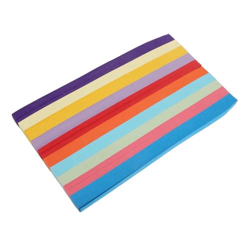 LAPYAPPE 2700 Blatt Doppelseitiges Origami-Papierstreifen Farben Robustes Bastelpapier für Stern-Dekoration Leicht für DIY-Handkunst Party Hochzeitsdeko LAPYAPPE 2700 Blatt Doppelseitiges Origami-Papierstreifen Farben Robustes Bastelpapier für Stern-Dekoration Leicht für DIY-Handkunst Party Hochzeitsdeko von LAPYAPPE