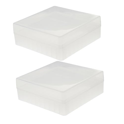 LAPYAPPE Aufbewahrungsbox Für Röhrchengestelle 2er-Pack Aufbewahrungsboxen Für Gefrierschränke 100 Fächer Röhrchenhalter Klein Für Labor von LAPYAPPE