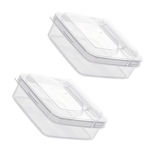 LAPYAPPE 2Stücke Käsescheiben Boxen Transparente Aufbewahrung für Butter und Käse Luftdicht für Kühlschrank Gesundes Material Frischehaltung von LAPYAPPE