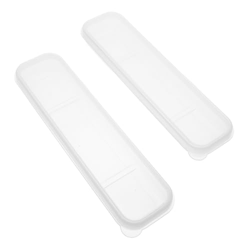 LAPYAPPE 2stücke Besteckkasten Aus Transparent Mit Abdeckung Organizer Für Besteck Kompakt Für Reisen Mit Fächern Für Essstäbchen Löffel Und Gabeln von LAPYAPPE