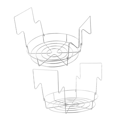 LAPYAPPE 2stücke Edelstahl Einmach Rack Hitzebeständig rutschfest Für Wasserbad Einkochen Für Gläser Und Flaschen Kompakt Und Leicht Für Zuhause Und Gewerbe von LAPYAPPE