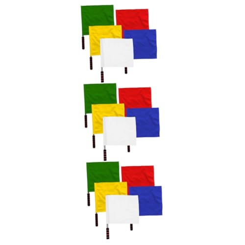 LAPYAPPE 3 Sätze Flaggenrennen Karierte Handsignalflagge Feldsportflaggen Fußballschiedsrichterflagge Rennleitungsflaggen Linienrichter Wettkampfflaggen Signalflaggen 5 Stück * 3 LAPYAPPE 3 Sätze Flaggenrennen Karierte Handsignalflagge Feldsportflaggen Fußballschiedsrichterflagge Rennleitungsflaggen Linienrichter Wettkampfflaggen Signalflaggen 5 Stück * 3 von LAPYAPPE