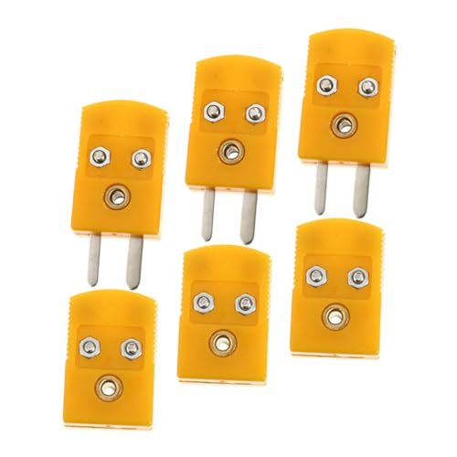 LAPYAPPE 3 Sätze Thermoelement Stecker Adapter Thermocouple Plug Male Female Thermoelement Verbinder für Temperaturmessung Langlebig von LAPYAPPE