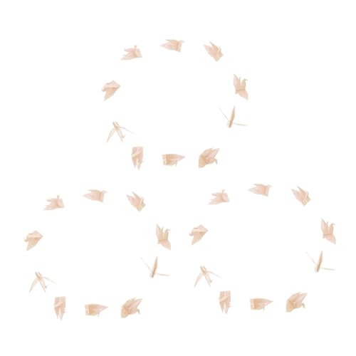 LAPYAPPE 3 Saiten wasserdichte Origami Papier-kranichgirlanden Wetterfeste Hochzeit Party Dekoration Handgefaltete Japanische Kraniche Elegante Foto-Requisiten für Outdoor Shower Graduation von LAPYAPPE