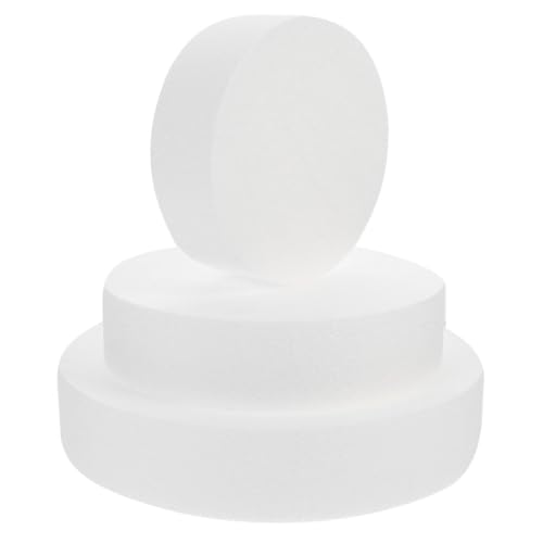 LAPYAPPE 3 Stück Teiliges Schaumstoff Kuchenmodell Stabile Torten Dummies für Hochzeitstorten Dekoration Übung Tortendeko Fondant und Cremegestaltung LAPYAPPE 3 Stück Teiliges Schaumstoff Kuchenmodell Stabile Torten Dummies für Hochzeitstorten Dekoration Übung Tortendeko Fondant und Cremegestaltung von LAPYAPPE
