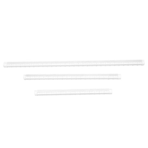 LAPYAPPE 3 Stück Teiliges Transparentes Lineal Präzises Mathematik Messwerkzeug Gerades Zeichnungslineal für Schüler Architektur Design Leicht Tragbar Genau und Vielseitig LAPYAPPE 3 Stück Teiliges Transparentes Lineal Präzises Mathematik Messwerkzeug Gerades Zeichnungslineal für Schüler Architektur Design Leicht Tragbar Genau und Vielseitig von LAPYAPPE