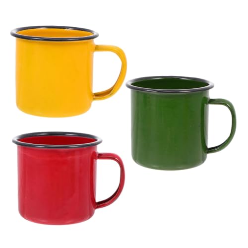 LAPYAPPE 3Stücke Retro Emaille Tassen Bunte Robuste Becher für Kaffee Tee Milch Büro als Unzerbrechlich Leicht zu Reinigen LAPYAPPE 3Stücke Retro Emaille Tassen Bunte Robuste Becher für Kaffee Tee Milch Büro als Unzerbrechlich Leicht zu Reinigen von LAPYAPPE