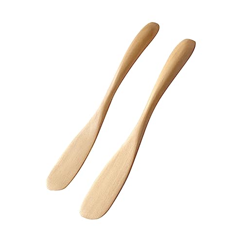 LAPYAPPE 4stücke Holzbuttermesser Buttermesser Butterstreicher Sahnemesser Marmeladenstreicher Aus Naturholz Für Sahne Käse Aufstriche Butter Und Kuchen Leicht Zu Reinigen Und Langlebig von LAPYAPPE
