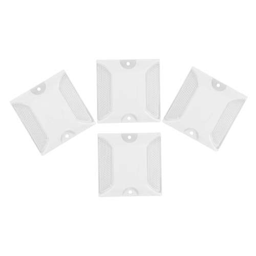 LAPYAPPE 4 Stück Reflektierende Straßenmarkierungen Abs Kunststoff Profilmarkierungen Erhöhte Fahrbahnbegrenzungsidee für Tag Nachtsicherheit Langlebige Fahrspur Einfahrtsreflektoren LAPYAPPE 4 Stück Reflektierende Straßenmarkierungen Abs Kunststoff Profilmarkierungen Erhöhte Fahrbahnbegrenzungsidee für Tag Nachtsicherheit Langlebige Fahrspur Einfahrtsreflektoren von LAPYAPPE