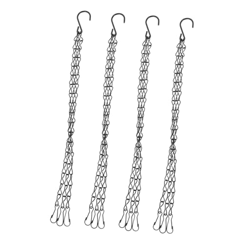 LAPYAPPE 4 Stück Schwarze Robuste Eisenhängeketten für Blumentöpfe Stabile Blumenampelaufhänger für Garten DIY Pflanzenhänger Zubehör LAPYAPPE 4 Stück Schwarze Robuste Eisenhängeketten für Blumentöpfe Stabile Blumenampelaufhänger für Garten DIY Pflanzenhänger Zubehör von LAPYAPPE