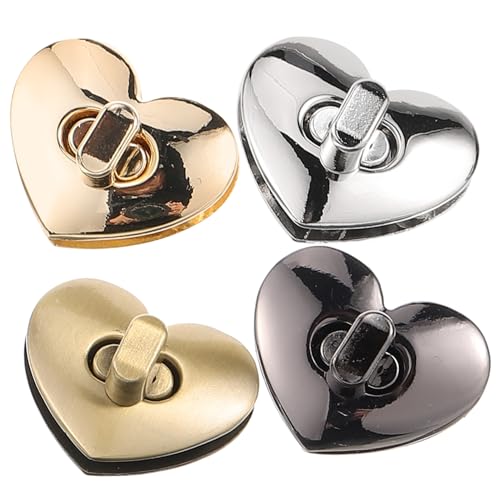LAPYAPPE 4 Stück Teiliges Herzförmige Metall Taschenverschlüsse Bag Locks aus Edelstahl Langlebige und Dekorative Verschlussklammern für Handtaschen Praktische Ersatzteile in Gold Antik LAPYAPPE 4 Stück Teiliges Herzförmige Metall Taschenverschlüsse Bag Locks aus Edelstahl Langlebige und Dekorative Verschlussklammern für Handtaschen Praktische Ersatzteile in Gold Antik von LAPYAPPE