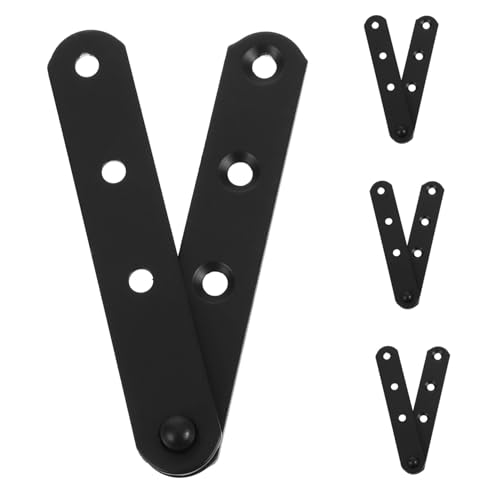 LAPYAPPE 4 Stücke Mending Plates für Holz Hochbelastbare Verbindungsplatten für Möbel Türen und Fenster Einfache Installation Sichere und Stabile Konstruktion Geeignet für Wohn und von LAPYAPPE