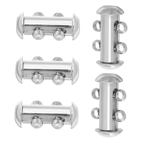 LAPYAPPE 5 Stück Teiliges Edelstahl Doppelreihiges Robuster Sicherer Multi-layer Halsketten Armbandverbinder für DIY Schmuckgestaltung und Alltagsschmuck LAPYAPPE 5 Stück Teiliges Edelstahl Doppelreihiges Robuster Sicherer Multi-layer Halsketten Armbandverbinder für DIY Schmuckgestaltung und Alltagsschmuck von LAPYAPPE
