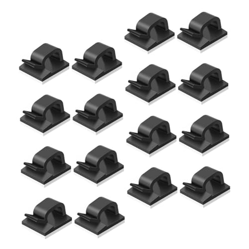 LAPYAPPE 50 Stück Teiliges Selbstklebende Kabelclips aus Robustem Kunststoff Zuverlässige Kabelführung für Indoor und Outdoor zur Dekoration Lichterkettenbefestigung und Kabelmanagement im LAPYAPPE 50 Stück Teiliges Selbstklebende Kabelclips aus Robustem Kunststoff Zuverlässige Kabelführung für Indoor und Outdoor zur Dekoration Lichterkettenbefestigung und Kabelmanagement im von LAPYAPPE