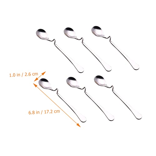 LAPYAPPE 6 Stück Teiliges Kaffeelöffel mit Gebogenem Griff Langlebig und Ergonomisch zum Rühren von Kaffee Säften und Getränken Praktisch zum Aufhängen Am Becherrand Vielseitig für Zuhause LAPYAPPE 6 Stück Teiliges Kaffeelöffel mit Gebogenem Griff Langlebig und Ergonomisch zum Rühren von Kaffee Säften und Getränken Praktisch zum Aufhängen Am Becherrand Vielseitig für Zuhause von LAPYAPPE