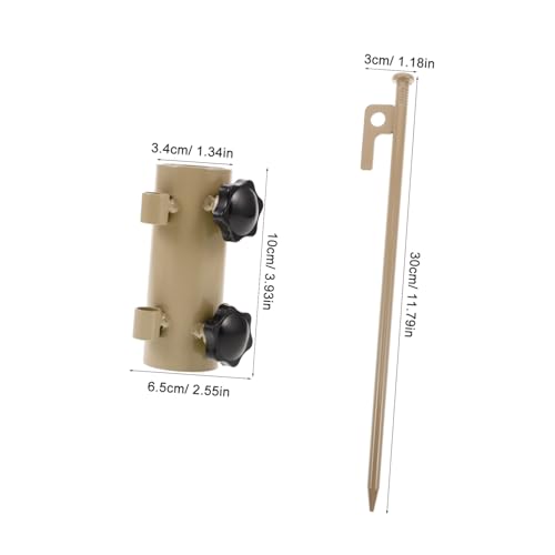 LAPYAPPE 6 Stück Teiliges Zeltstangen Set aus Robustem Aluminium Verstellbare Campingtarp stangen mit Stabilen Zeltheringen für Strand und Inklusive Hammer zur Sicheren Befestigung und LAPYAPPE 6 Stück Teiliges Zeltstangen Set aus Robustem Aluminium Verstellbare Campingtarp stangen mit Stabilen Zeltheringen für Strand und Inklusive Hammer zur Sicheren Befestigung und von LAPYAPPE