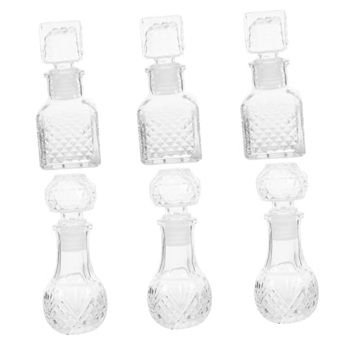 LAPYAPPE 6stücke Kristall-weindekanter Und Whiskyhalter Transparente Spirituosenflaschen Für Hausbar Und Festliche Anlässe Für Weinliebhaber Und Partys LAPYAPPE 6stücke Kristall-weindekanter Und Whiskyhalter Transparente Spirituosenflaschen Für Hausbar Und Festliche Anlässe Für Weinliebhaber Und Partys von LAPYAPPE