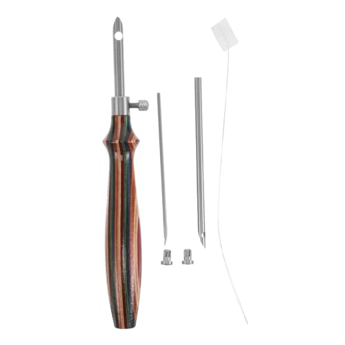 LAPYAPPE 7 Stück Und Stickwerkzeugset Stanznadel-Kits Hölzerner Handwebstock Filzwerkzeuge Für Anfänger Punchnadelwerkzeug Filznadelhalter Nadel Zum Nähen Stickerei-Stift-Nadel Metall von LAPYAPPE