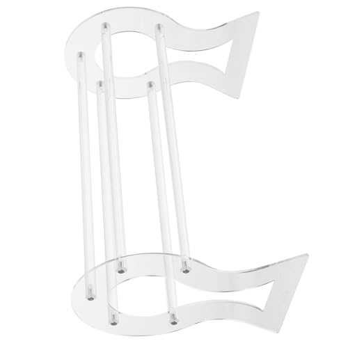 LAPYAPPE Acryl Haarband Halter Transparenter Organizer für Haaraccessoires Platzsparende Aufbewahrungslösung für Kopfband Haargummis und Scrunchies Robuste Konstruktion für Langlebige von LAPYAPPE