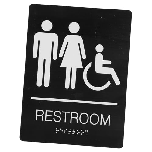 LAPYAPPE Behindertentoilettenschild mit Rollstuhlsymbol Selbstklebend Ada für Einrichtungen Zuhause Einfache Installation Wegweisung von LAPYAPPE