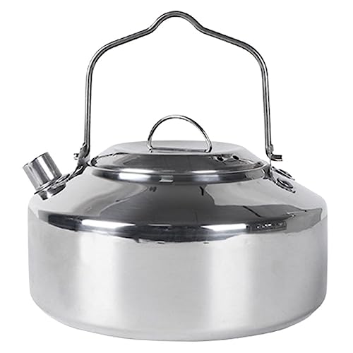 LAPYAPPE Camping Wasserkocher Große Kapazität Tragbarer Outdoor Teekessel Für Tee Kaffee Oatmeal Und Suppe Beim Wandern Picknick von LAPYAPPE