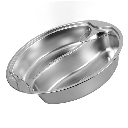 LAPYAPPE Dampfschale Dampfgarer Dampfer Dampfgarer zum Kochen Dampfkörbchen Tablett Korb pfannenwender reiskocher pfannenset Dampfgemüse Elektroherd-Dampfgarer Rostfreier Stahl Silber von LAPYAPPE