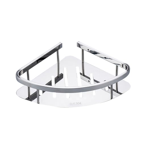 LAPYAPPE Edelstahl Eckregal Duschablage Single Layer Wandmontage Rostfrei Badaufbewahrung Ablagekorb Nassräume Organizer für Badezimmer und Küche LAPYAPPE Edelstahl Eckregal Duschablage Single Layer Wandmontage Rostfrei Badaufbewahrung Ablagekorb Nassräume Organizer für Badezimmer und Küche von LAPYAPPE