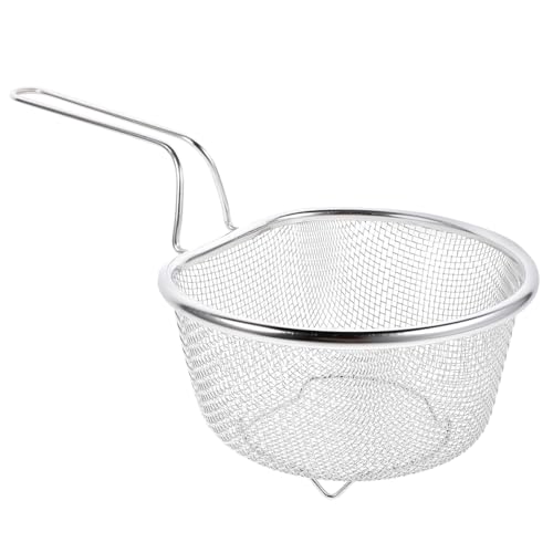 LAPYAPPE Edelstahl Frittierkorb Mit Griff Multifunktionale Küche Geeignet Für Hot Pot Frittieren Kochen Und Abseihen Von Lebensmitteln Hitzebeständig Und Leicht Zu Handhaben LAPYAPPE Edelstahl Frittierkorb Mit Griff Multifunktionale Küche Geeignet Für Hot Pot Frittieren Kochen Und Abseihen Von Lebensmitteln Hitzebeständig Und Leicht Zu Handhaben von LAPYAPPE