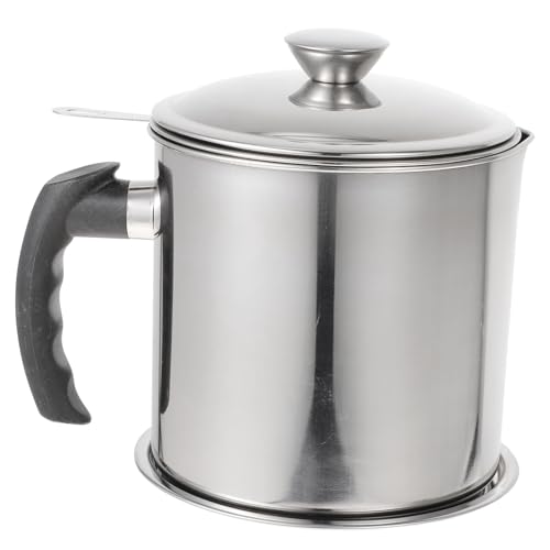 LAPYAPPE Edelstahl Ölfilterkanne mit Sieb und Deckel Spülmaschinenfest Langlebiger Fettbehälter für Küche Multifunktionale Aufbewahrung und Filterung von Speiseöl und Fett LAPYAPPE Edelstahl Ölfilterkanne mit Sieb und Deckel Spülmaschinenfest Langlebiger Fettbehälter für Küche Multifunktionale Aufbewahrung und Filterung von Speiseöl und Fett von LAPYAPPE